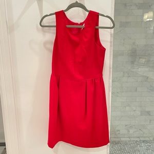 J Crew red sleeveless wool dress. Size 2.